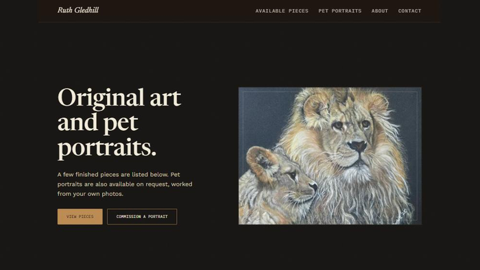 Ruth Gledhill website preview